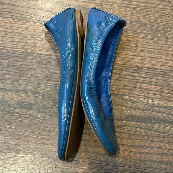Tory Burch Eddie Smooth Patent Leather Ballet Flat size 7 - Picture 5 of 10